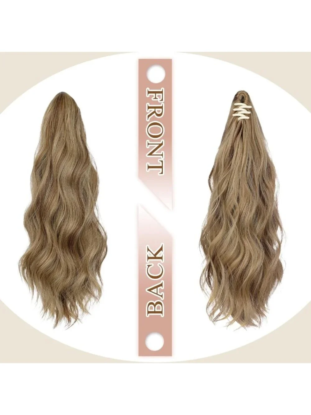 Long Curly Wavy Ponytail Extension - 16